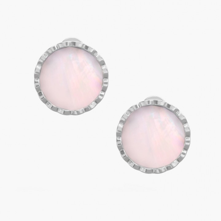 Pink pearl earrings- Risea